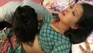 (Mp4Videos.Org) Romantic Aunty With 2 Men Nonstop Romancing Masala Recent Telugu Romantic Brief Fi