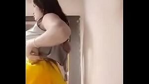 Swathi naidu interchanging clothes and getting prepared for shoot part-1