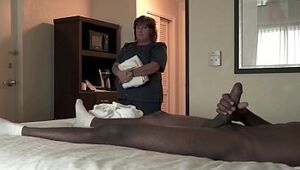 NICHE PARADE - Plus-size Motel Maid Milks Humungous Ebony Manmeat With Milky Forearms