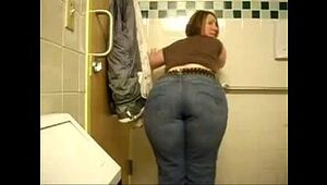 Giant Milky Bootie on the Bathroom!